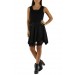 Robe noire dentelle en bas