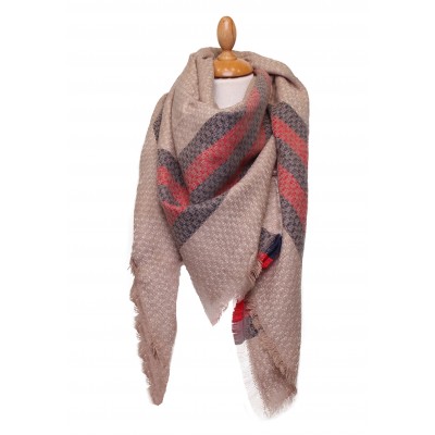 Grande écharpe hiver,laine,imprimée