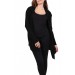 Gilet laine,couleur unie,noir