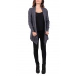 Gilet laine,couleur unie,noir