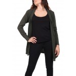 Gilet laine,couleur unie,noir