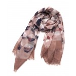 Foulard imprimée à petits pois, Mauve