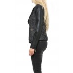 Jacket, Veste  courte, Noir,taille XS-XL