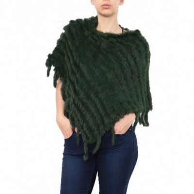 Cape en fourrure lapin,vert