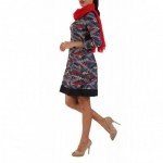 Robe imprimee,bleu,tailles 38-44
