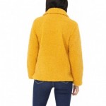 Manteau court moumoute jaune