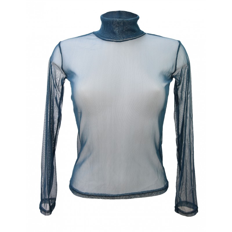 T-shirt, sous pull femme en voile transparente,taille unique 38-42
