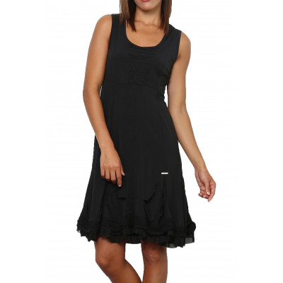 Robe noire, couleur unie,taille M