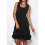 Robe noire, couleur unie,taille M