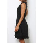 Robe noire, couleur unie,taille M