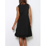 Robe noire, couleur unie,taille M