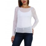 T-shirt, sous pull femme en voile transparente