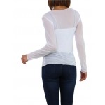 T-shirt, sous pull femme en voile transparente