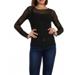 T-shirt, sous pull femme en voile transparente