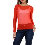 T-shirt, sous pull femme en voile transparente