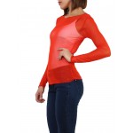 T-shirt, sous pull femme en voile transparente