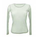 T-shirt, top en voile, brillant / pailleté