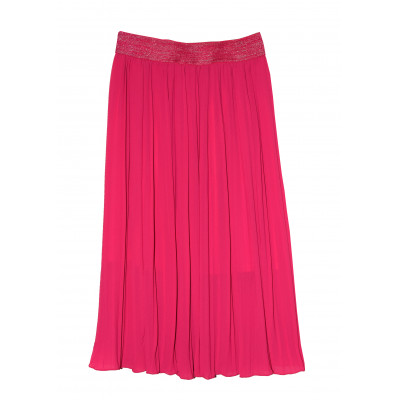 Jupe plisée, couleur Fushia