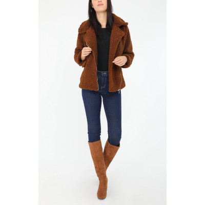 Veste polaire marron,taille M