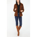 Veste polaire marron,taille M