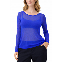 Top seconde peau manches longues Bleu Royal – taille unique