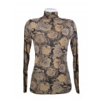 T-shirt, Sous pull, Top en mousseline, imprimée motif fleur
