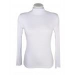 T-shirt, sous pull femme à manches longues, col roulé