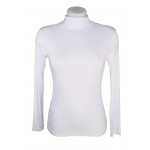 T-shirt, sous pull femme à manches longues, col roulé