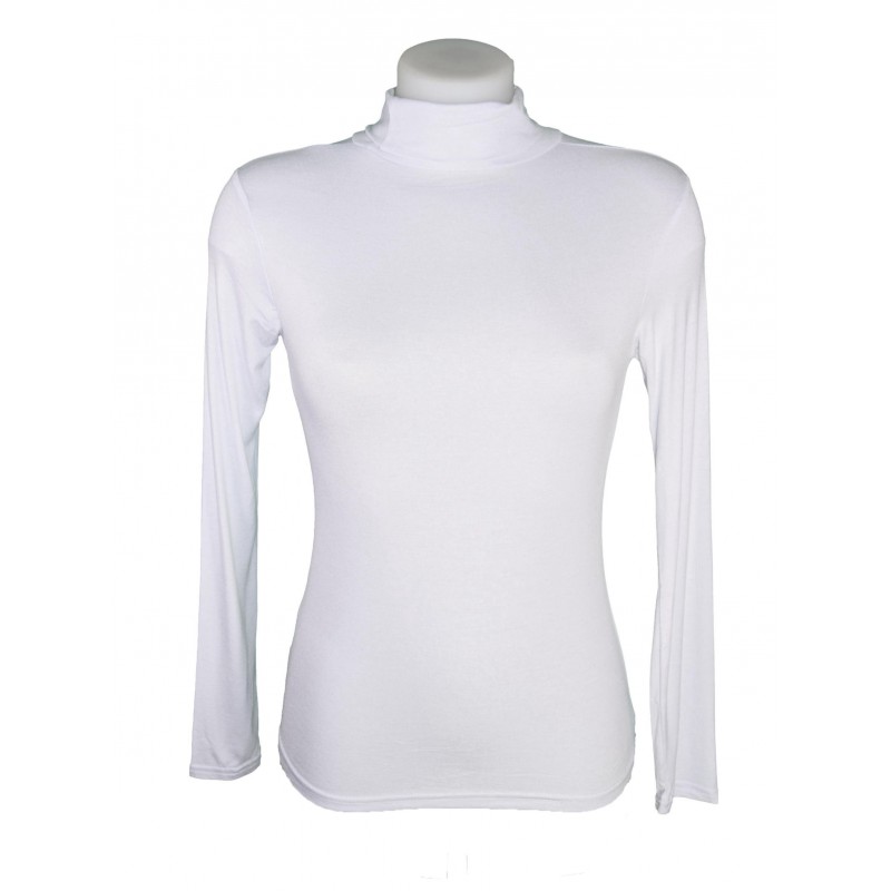 sous pull femme coton col rond