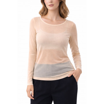 Top seconde peau manches longues Chair – taille unique